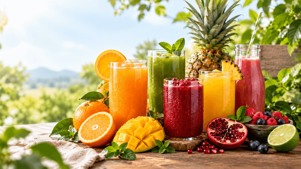 Vitamin Rich Fruit Juices Organic Tropical Drinks OORG UK